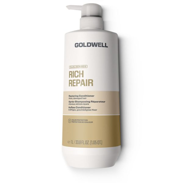 Goldwell Dualsenses Rich Repair Restoring Conditioner 1000ml Μαλακτική Αναδόμησης για Ταλαιπωρημένα/Ξηρά Μαλλιά
