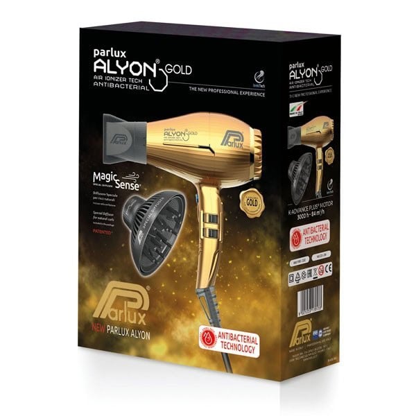 Parlux Alyon Gold Hair Antibacterial Ionizerμε φυσούνα Magic Sense2250w