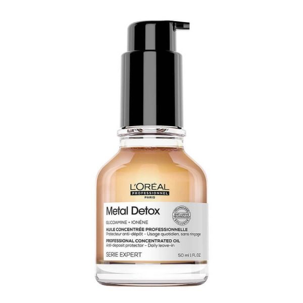 L'Oreal Serie Expert Metal Detox Oil Συμπυκνωμένο Λάδι Μαλλιών Θρέψης Για Βαμμένα Μαλλιά 50ml