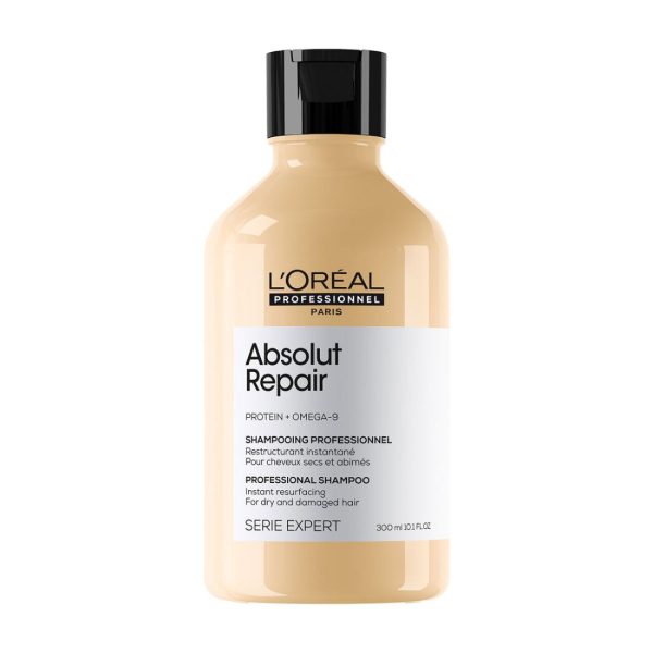 L'Oreal Serie Expert Absolut Repair Protein and Omega 9 Shampoo Σαμπουάν Επανόρθωσης για Κατεστραμμένα Ξηρά Μαλλιά 300ml
