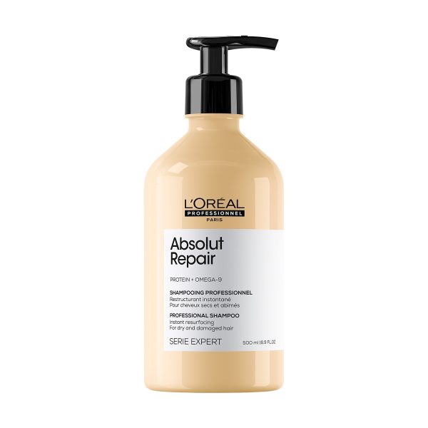 L'Oreal Serie Expert Absolut Repair Protein and Omega 9 Shampoo Σαμπουάν Αναδόμησης για Ταλαιπωρημένα Μαλλιά 500ml